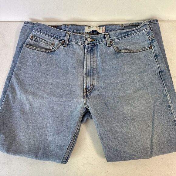 Levi's 505 Straight Fit Jeans Men's 38x30 Blue Light Wash - Picture 1 of 11